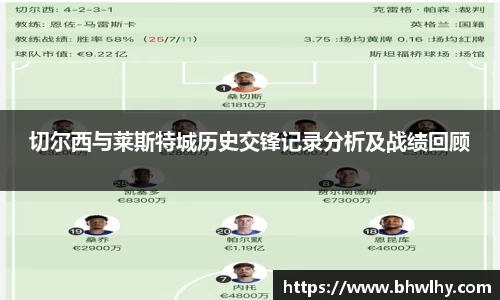 切尔西与莱斯特城历史交锋记录分析及战绩回顾